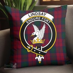 ScotsTee Shop Scottish Lindsay Clan Crest Tartan Pillow/ Pillow Cover Tartan Accessories for Home