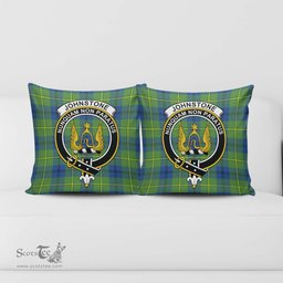ScotsTee Shop Scottish Johnstone Ancient Clan Crest Tartan Pillow/ Pillow Cover Tartan Accessories for Home