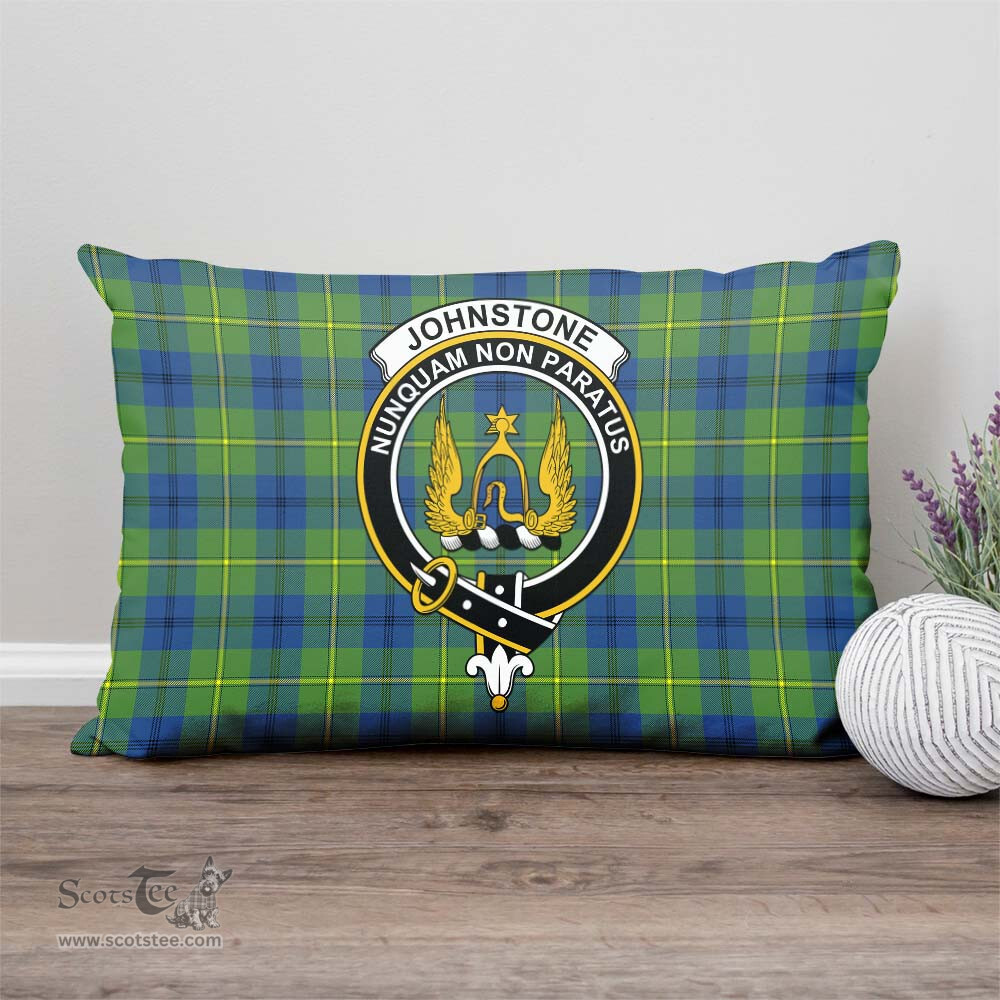 ScotsTee Shop Scottish Johnstone Ancient Clan Crest Tartan Pillow/ Pillow Cover Tartan Accessories for Home