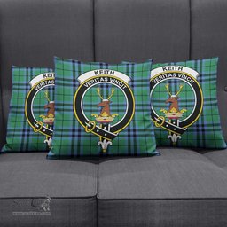 ScotsTee Shop Scottish Keith Ancient Clan Crest Tartan Pillow/ Pillow Cover Tartan Accessories for Home