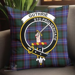 ScotsTee Shop Scottish Guthrie Modern Clan Crest Tartan Pillow/ Pillow Cover Tartan Accessories for Home
