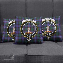 ScotsTee Shop Scottish Guthrie Modern Clan Crest Tartan Pillow/ Pillow Cover Tartan Accessories for Home