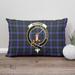 ScotsTee Shop Scottish Guthrie Modern Clan Crest Tartan Pillow/ Pillow Cover Tartan Accessories for Home