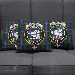 ScotsTee Shop Scottish Galbraith Clan Crest Tartan Pillow/ Pillow Cover Tartan Accessories for Home