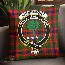 ScotsTee Shop Scottish Kinninmont Clan Crest Tartan Pillow/ Pillow Cover Tartan Accessories for Home