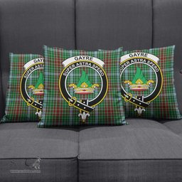 ScotsTee Shop Scottish Gayre Clan Crest Tartan Pillow/ Pillow Cover Tartan Accessories for Home
