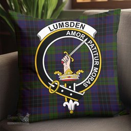 ScotsTee Shop Scottish Lumsden Hunting Clan Crest Tartan Pillow/ Pillow Cover Tartan Accessories for Home