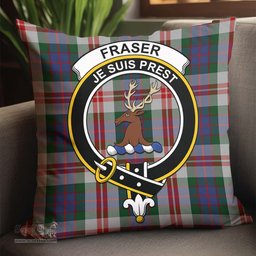 ScotsTee Shop Scottish Fraser Red Dress Clan Crest Tartan Pillow/ Pillow Cover Tartan Accessories for Home