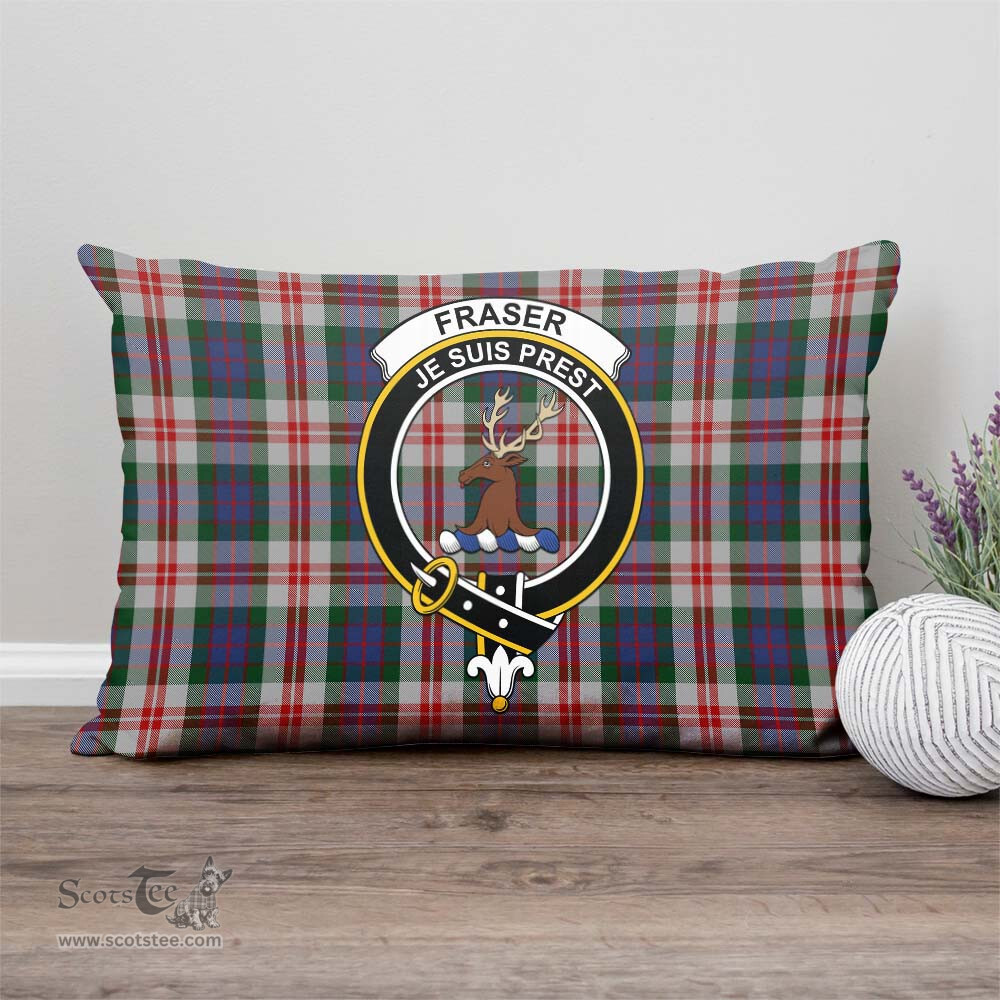 ScotsTee Shop Scottish Fraser Red Dress Clan Crest Tartan Pillow/ Pillow Cover Tartan Accessories for Home
