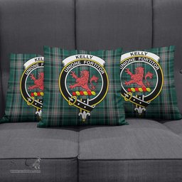 ScotsTee Shop Scottish Kelly of Sleat Hunting Clan Crest Tartan Pillow/ Pillow Cover Tartan Accessories for Home