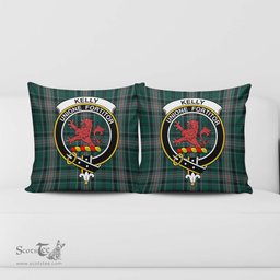 ScotsTee Shop Scottish Kelly of Sleat Hunting Clan Crest Tartan Pillow/ Pillow Cover Tartan Accessories for Home