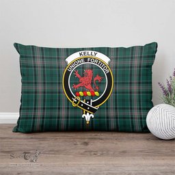 ScotsTee Shop Scottish Kelly of Sleat Hunting Clan Crest Tartan Pillow/ Pillow Cover Tartan Accessories for Home