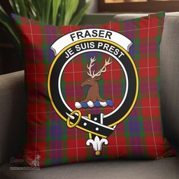 ScotsTee Shop Scottish Fraser Clan Crest Tartan Pillow/ Pillow Cover Tartan Accessories for Home
