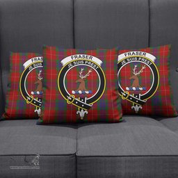 ScotsTee Shop Scottish Fraser Clan Crest Tartan Pillow/ Pillow Cover Tartan Accessories for Home