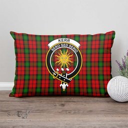 ScotsTee Shop Scottish Kerr Clan Crest Tartan Pillow/ Pillow Cover Tartan Accessories for Home