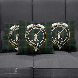 ScotsTee Shop Scottish Gunn Logan Clan Crest Tartan Pillow/ Pillow Cover Tartan Accessories for Home