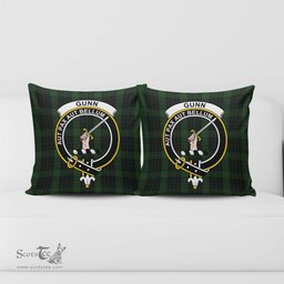 ScotsTee Shop Scottish Gunn Logan Clan Crest Tartan Pillow/ Pillow Cover Tartan Accessories for Home
