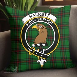 ScotsTee Shop Scottish Halkett Clan Crest Tartan Pillow/ Pillow Cover Tartan Accessories for Home