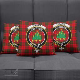 ScotsTee Shop Scottish Grant Modern Clan Crest Tartan Pillow/ Pillow Cover Tartan Accessories for Home