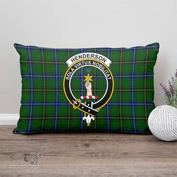 ScotsTee Shop Scottish Henderson Modern Clan Crest Tartan Pillow/ Pillow Cover Tartan Accessories for Home