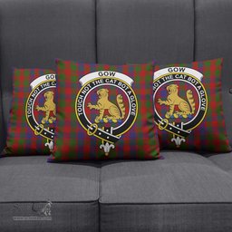ScotsTee Shop Scottish Gow Clan Crest Tartan Pillow/ Pillow Cover Tartan Accessories for Home