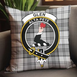 ScotsTee Shop Scottish Glen Clan Crest Tartan Pillow/ Pillow Cover Tartan Accessories for Home