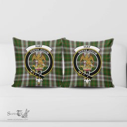 ScotsTee Shop Scottish Hay White Dress Clan Crest Tartan Pillow/ Pillow Cover Tartan Accessories for Home