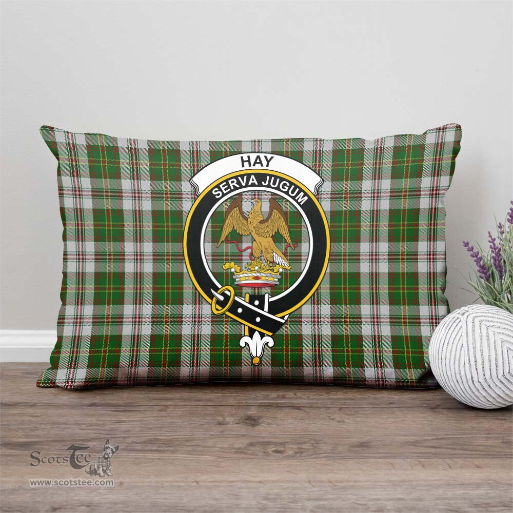 ScotsTee Shop Scottish Hay White Dress Clan Crest Tartan Pillow/ Pillow Cover Tartan Accessories for Home