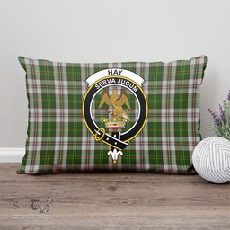 ScotsTee Shop Scottish Hay White Dress Clan Crest Tartan Pillow/ Pillow Cover Tartan Accessories for Home