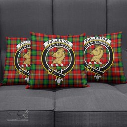 ScotsTee Shop Scottish Fullerton Clan Crest Tartan Pillow/ Pillow Cover Tartan Accessories for Home