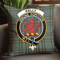 ScotsTee Shop Scottish Kelly Dress Clan Crest Tartan Pillow/ Pillow Cover Tartan Accessories for Home