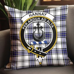 ScotsTee Shop Scottish Hannay Modern Clan Crest Tartan Pillow/ Pillow Cover Tartan Accessories for Home