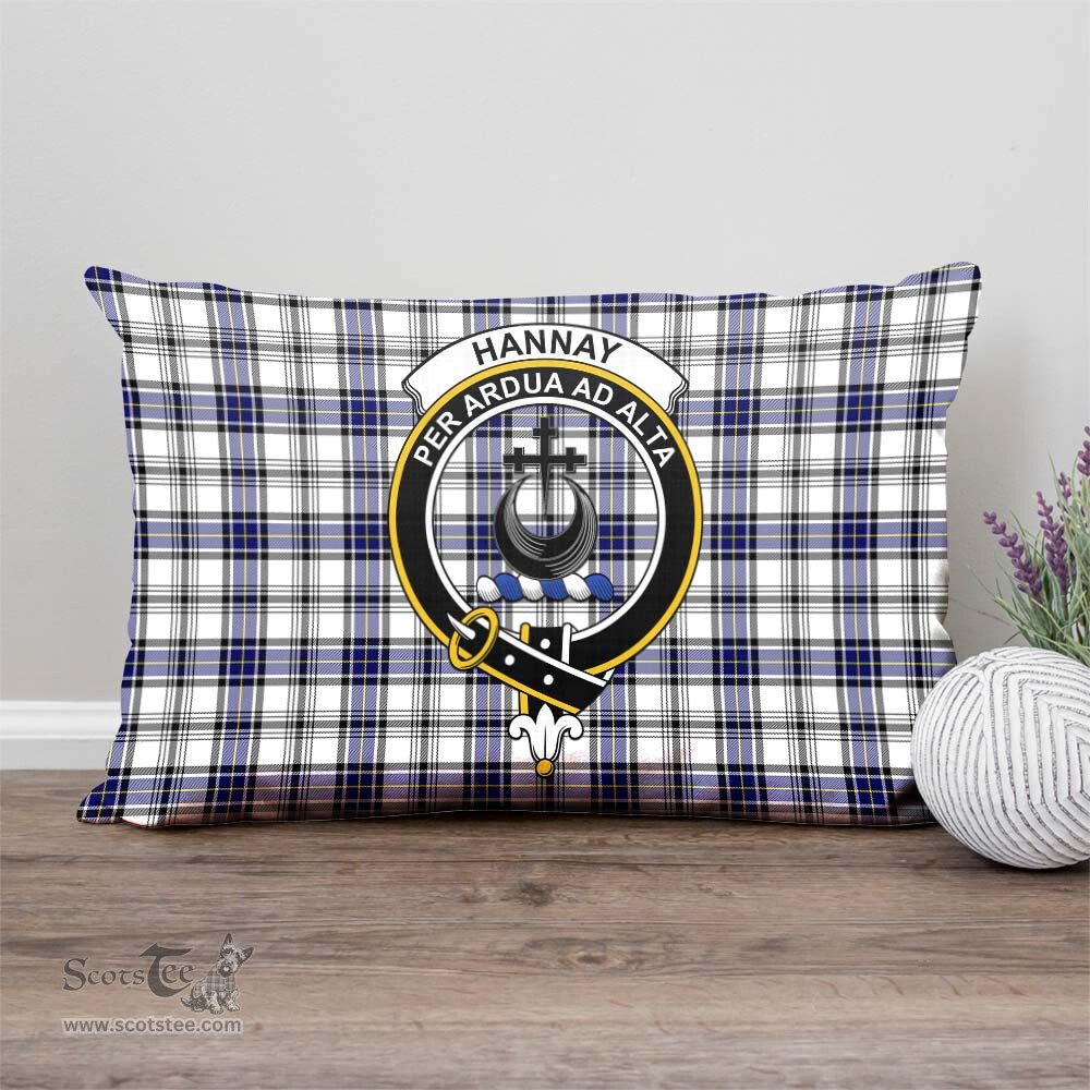 ScotsTee Shop Scottish Hannay Modern Clan Crest Tartan Pillow/ Pillow Cover Tartan Accessories for Home