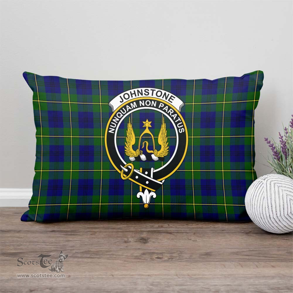 ScotsTee Shop Scottish Johnstone Modern Clan Crest Tartan Pillow/ Pillow Cover Tartan Accessories for Home