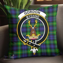 ScotsTee Shop Scottish Gordon Modern Clan Crest Tartan Pillow/ Pillow Cover Tartan Accessories for Home
