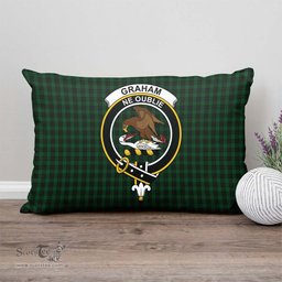 ScotsTee Shop Scottish Graham Clan Crest Tartan Pillow/ Pillow Cover Tartan Accessories for Home
