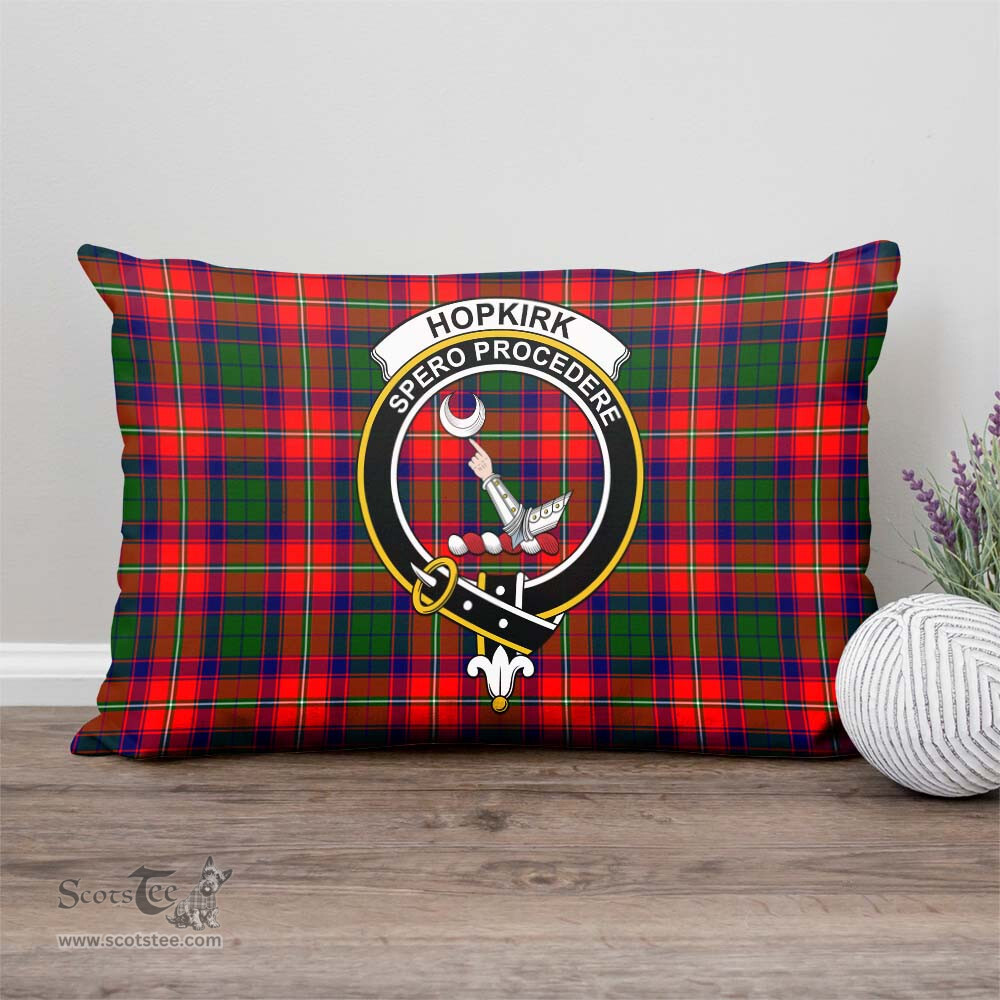 ScotsTee Shop Scottish Hopkirk Clan Crest Tartan Pillow/ Pillow Cover Tartan Accessories for Home