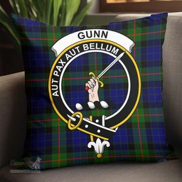 ScotsTee Shop Scottish Gunn Modern Clan Crest Tartan Pillow/ Pillow Cover Tartan Accessories for Home