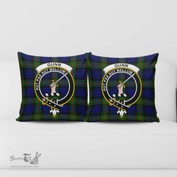 ScotsTee Shop Scottish Gunn Modern Clan Crest Tartan Pillow/ Pillow Cover Tartan Accessories for Home