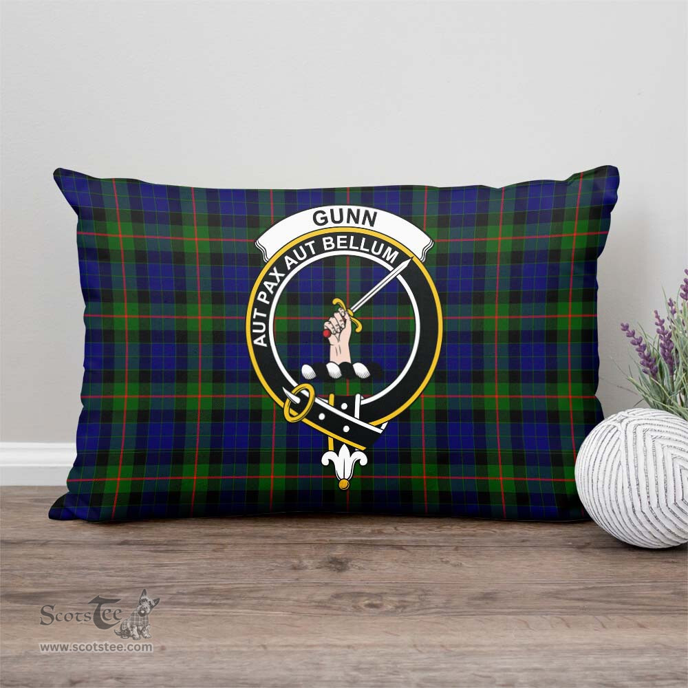 ScotsTee Shop Scottish Gunn Modern Clan Crest Tartan Pillow/ Pillow Cover Tartan Accessories for Home