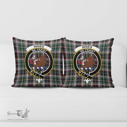 ScotsTee Shop Scottish Innes Dress Clan Crest Tartan Pillow/ Pillow Cover Tartan Accessories for Home