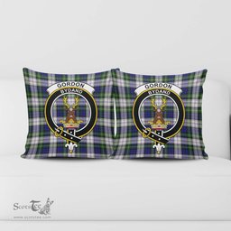 ScotsTee Shop Scottish Gordon Dress Modern Clan Crest Tartan Pillow/ Pillow Cover Tartan Accessories for Home