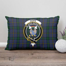 ScotsTee Shop Scottish Hope Clan Originaux Clan Crest Tartan Pillow/ Pillow Cover Tartan Accessories for Home