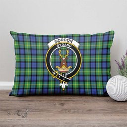 ScotsTee Shop Scottish Gordon Old Ancient Clan Crest Tartan Pillow/ Pillow Cover Tartan Accessories for Home