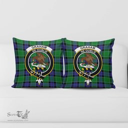 ScotsTee Shop Scottish Graham of Menteith Modern Clan Crest Tartan Pillow/ Pillow Cover Tartan Accessories for Home