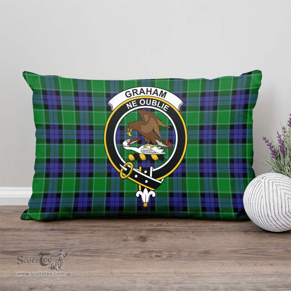 ScotsTee Shop Scottish Graham of Menteith Modern Clan Crest Tartan Pillow/ Pillow Cover Tartan Accessories for Home