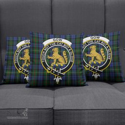 ScotsTee Shop Scottish Gow Hunting Clan Crest Tartan Pillow/ Pillow Cover Tartan Accessories for Home