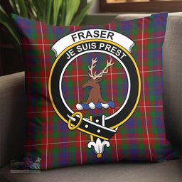 ScotsTee Shop Scottish Fraser of Lovat Clan Crest Tartan Pillow/ Pillow Cover Tartan Accessories for Home