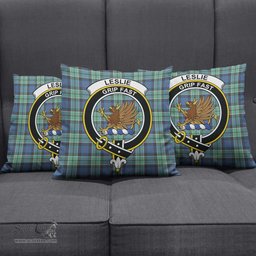 ScotsTee Shop Scottish Leslie Hunting Ancient Clan Crest Tartan Pillow/ Pillow Cover Tartan Accessories for Home