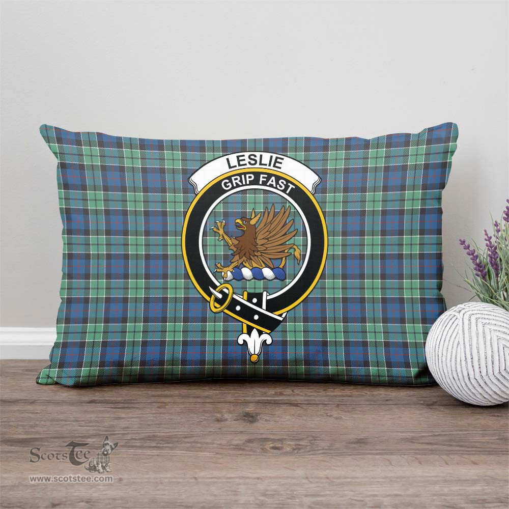 ScotsTee Shop Scottish Leslie Hunting Ancient Clan Crest Tartan Pillow/ Pillow Cover Tartan Accessories for Home